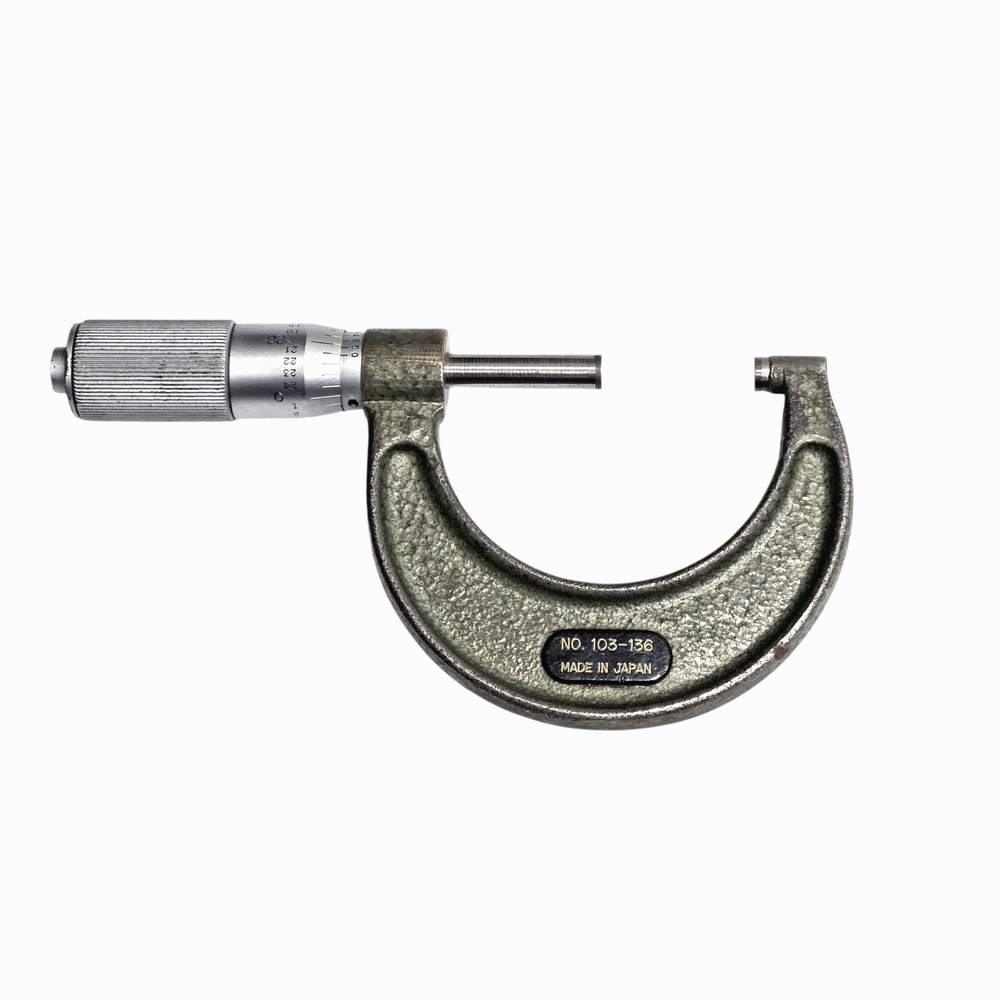 Mitutoyo 103-136  1-2" Outside Micrometer Carbide Tipped, .0001 Graduation